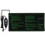 Tapis chauffant r�glable avec thermostat, serres hydroponiques chauffantes �tanches (20 x 10 pouces) ...
