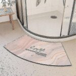 Tapis de douche d'angle mott 50 a sechage rapide, antiderapant et incurve, pour douche circulaire, doux ... Tapis de douche d'angle mott 50 a sechage rapide, antiderapant et incurve, pour douche circulaire, doux ...
