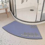 Tapis de douche d'angle mott 50 a sechage rapide, antiderapant et incurve, pour douche circulaire, doux ... Tapis de douche d'angle mott 50 a sechage rapide, antiderapant et incurve, pour douche circulaire, doux ...