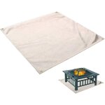 Tapis de foyer, tapis en verre ignifuge pour barbecue, tapis de barbecue rsistant a la chaleur, tapis ...