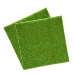 Tapis de gazon artificiel pour intérieur et extérieur, 2 pièces, 30cm x 30cm, gazon vert synthétique, ... Tapis de gazon artificiel pour intérieur et extérieur, 2 pièces, 30cm x 30cm, gazon vert synthétique, ...
