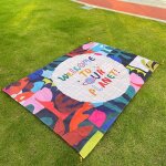 Tapis de pique - nique et camping, epais, imperm�able, accessoires pour tente de plage, alpinisme, randonn�e ...