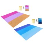 Tapis de plage pliable sans sable, portable, pour poche, pique - nique, camping, magique, impermable, ...