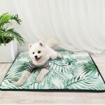 Tapis rafra�chissant en soie glac�e imprim� 3d pour animaux de compagnie, couverture de sol pour chiens ...