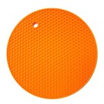 Tapis rond multifonction en alv�olate antid�rapant, r�sistant a la chaleur, dessous de verre, coussin ...
