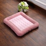 Tapis en soie glac�e pour animal de compagnie, antid�rapant, respirant, pour printemps et et�, coussin ...