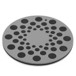 Tapis de table a manger r�sistant a la chaleur, en nid d'abeille, dessous de verre rond anti - br�lure, ...