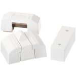 Targette coulissante compacte - pour porte intérieure - blanc - sr 30 abus Targette coulissante compacte - pour porte intérieure - blanc - sr 30 abus