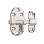 Targette à pêne rond thirard, acier nickelé gris Targette à pêne rond thirard, acier nickelé gris