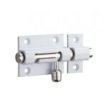 Targette à pêne rond thirard, laiton laqué blanc Targette à pêne rond thirard, laiton laqué blanc