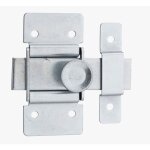 Targette pour porte de meuble, acier, p�ne plat 21mm, zingu� - thirard