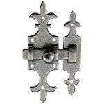 Targette rustique � p�ne plat - fer epoxy gris - 679 bricozor
