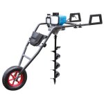Tarière brouette thermique - 52 cm3 - 1700w - lotar053 leman Tarière brouette thermique - 52 cm3 - 1700w - lotar053 leman