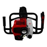 Tarire thermique 52cc foreuse  essence avcec 3 forets 82cm avec Ø 102 mm, 152 mm & 200 mm [entonnoir, ...