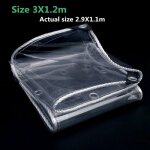 Tarlii - calandre transparente en pvc, 0. 35mm, etanche, pour balcon, jardin, animal de compagnie, abri, ... Tarlii - calandre transparente en pvc, 0. 35mm, etanche, pour balcon, jardin, animal de compagnie, abri, ...