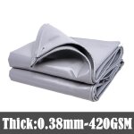 Tarlii - tente de camping en toile epaisse en pvc gris rap - duty, tente de camping en plein air, pergola, ...