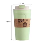 Tasses a caf� en fiber de bambou portable pratique r�utilisable ecologique antid�rapant solide tasse ...