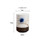Tasse a th en cramique japonaise, tasse a eau en grs rtro cratif, tasse a th de cuisine de restaurant, ...