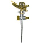 Tatay 0083400 arroseur canon sur pic mtal laiton dimensions 11 x 7 x 28, 5 cm