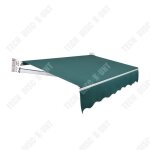 Td auvent 2 x 1. 5m store banne store banne manuel store de balcon auvent de terrasse avec manivelle ...