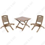 Td set de bistrot 2x table de jardin et 1x table d'appoint portable en plastique pour le patio le camping ... Td set de bistrot 2x table de jardin et 1x table d'appoint portable en plastique pour le patio le camping ...