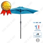 Td parasol droit vert sombre grand ombrelle anti uv protection contre soleil extrieur mobilier utilisation ...