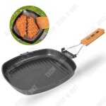 Td plaque de barbecue en plein air pique - nique pliable portable pot en fonte plaque de gril anti ...