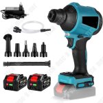 Td� souffleur de feuilles sans fil, batterie 2x6500mah, aspirateur de feuilles sans fil pour le nettoyage ...