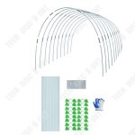 Td support de serre horticole 2. 5x6m set cadre de serre horticole cadre de serre horticole anneau antirouill ...