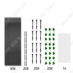 Td� support de serre de jardin 2. 5x10m set cadre de serre de jardin cadre de serre horticole anneau ...