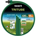 Techno arroseur souple tritube vert - 15 m