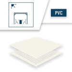 Tecplast toile pergola blanche 3x5 m 680pr - qualit 10 ans - bche pergola ou tonnelle etanche pour ...