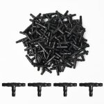Tee raccord de tuyau 4 / 7mm - t raccord connecteur pvc d'arrosage, 100 pcs barbel pour tuyau d'arrosage ...