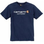 Tee - shirt manches courtes - sleeve logo - bleu navy - l carhartt