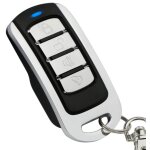 T�l�commande pour portes automatiques / porte de garage - noir / argent