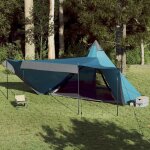 Tente familiale tipi 6 personnes bleu imperm�able
