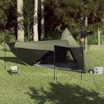 Tente familiale tipi 6 personnes vert olive imperm�able
