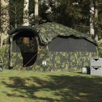 Tente familiale tunnel 6 personnes camouflage impermable