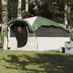 Tente familiale tunnel 6 personnes vert imperméable Tente familiale tunnel 6 personnes vert imperméable