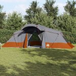 Tente familiale vidaxl avec fenêtres dome grise et orange pour 6 personnes etanche Tente familiale vidaxl avec fenêtres dome grise et orange pour 6 personnes etanche