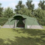 Tente de famille vidaxl avec fentres en dme verte pour 6 personnes impermable