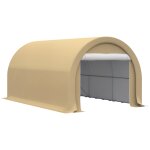 Tente garage carport dim. 5l x 3l x 2, 4h m acier galvanis� robuste pe haute densit� 190 g / m imperm�able ...