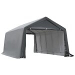 Tente garage carport dim. 6l x 3, 6l x 2, 75h m acier galvanis robuste pe haute densit 150 g / m impermable ...