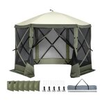 Tente de onnelle pop - up - duoku - abri solaire a 6 cts - avec 6 panneaux d'intimit amovibles et ...