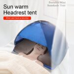 Tente de plage portable, 1 pièce, oreiller pliable, petite protection solaire personnelle, mini parapluie ... Tente de plage portable, 1 pièce, oreiller pliable, petite protection solaire personnelle, mini parapluie ...
