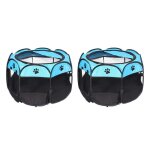 Tente pliable portable pour animaux domestiques, 2 pi�ces, cage pour chien, chat, parc a chiot, chenil, ...
