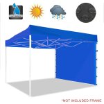 Tente pliante d'ext�rieur en tissu, mur lat�ral imperm�able a la pluie, abri d'ombrage de jardin, mur ...