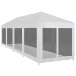 Tente de rception avec 10 parois en maille 12 x 3 m