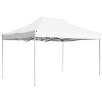 Tente de rception pliable aluminium 4, 5x3 m blanc
