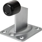 Teppc - butoir de porte avec bute en caoutchouc - 100 x 80 mm - pour portails roulants et portes lourdes ...